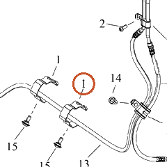 Harley-Davidson Bracket, Brake Mounting, Clip