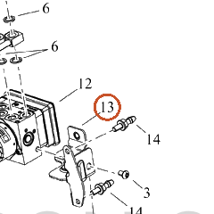 Harley-Davidson Bracket, Brake Mounting, Ehcu
