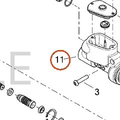 Harley-Davidson Brake Master Cyl Assembly, Rr
