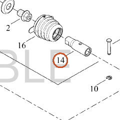 Harley-Davidson Pushrod Collar, Rr Master Cyl