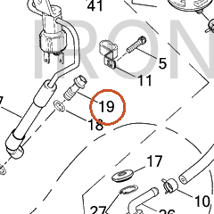 Harley-Davidson Banjo-Bolt, 10mm