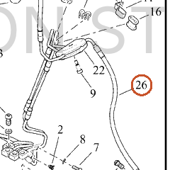 Harley-Davidson Brake Line, Abs, Ehcu-To-Fr Cali