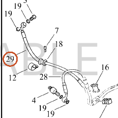 Harley-Davidson Brake Line, Abs, Ehcu-To-Rr Cali