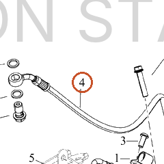 Harley-Davidson Brake Line, Fr Ma Cyl, Ehcu