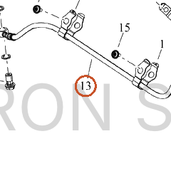 Harley-Davidson Brake Line, Abs, Ehcu To Rr Cali