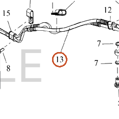 Harley-Davidson Brake Line, Abs, Ehcu-To-Fr Mas