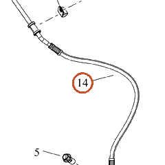 Harley-Davidson Brake Line, Abs, Ehcu-To-Fr Cal