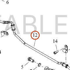 Harley-Davidson Brake Line, Abs, Ehcu To Rr Mast