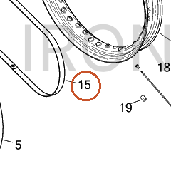 Harley-Davidson Rim Flap, 19 In.
