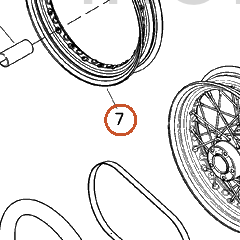 Harley-Davidson Rim, Whl, Smth, Chrome, 17x4.5