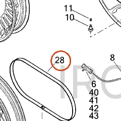 Harley-Davidson Rim Strip, 130/80-17/0-Deg Offs