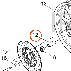 Harley-Davidson Sleeve, Spacer, Bearing