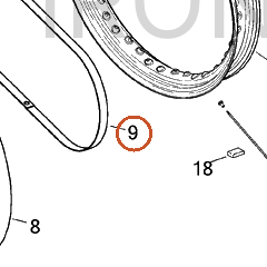 Harley-Davidson Flap, 21-Wheel Rim