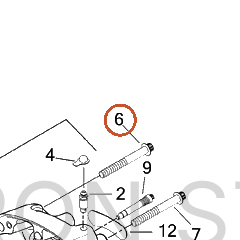 Harley-Davidson Mounting Bolt, Upr Caliper