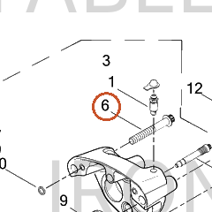 Harley-Davidson Bridge Bolt, Front Brake Caliper