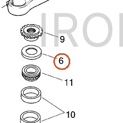 Harley-Davidson Nut, Std, Fork Stem
