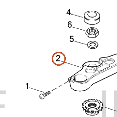 Harley-Davidson Upr Triple Clamp, 49mm