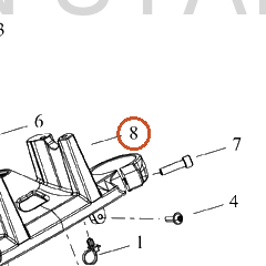 Harley-Davidson Clamp, Upr Tpl, Painted
