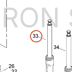 Harley-Davidson Fork Assembly, Rh