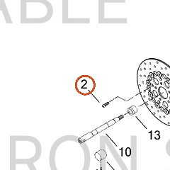 Harley-Davidson Chrome Brake Rotor Hardware, F