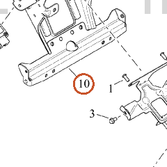 Harley-Davidson Bracket, Radio Mnt, Inr-Frng