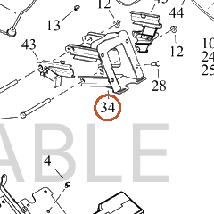 Harley-Davidson Bracket, Fr Fair Sprt, X