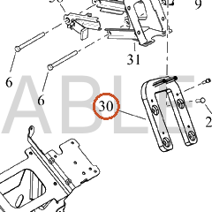 Harley-Davidson Bracket, Fr Fair Sprt, Assembly, Bla