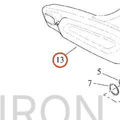 Harley-Davidson Swingarm, Wide, Cast, Machd, Pntd