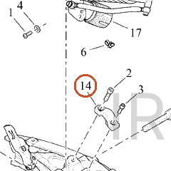 Harley-Davidson Swingarm, Clamp, Shock