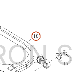 Harley-Davidson Swingarm, Assembly, Pntd, W/Brgs