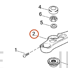Harley-Davidson Triple Clamp, Upr/Pol'shd
