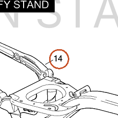 Harley-Davidson Frame, 34 Degrees, Dyna