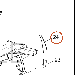 Harley-Davidson Insert, Lh/Top, Frame