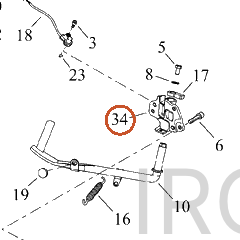 Harley-Davidson Bracket, S-Stnd, Blk