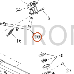 Harley-Davidson Leg, S-Stnd, Weldment, Blk