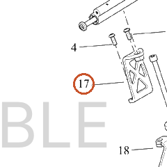 Harley-Davidson Bracket, S-Stnd, Dmpr