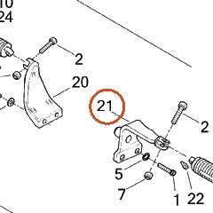 Harley-Davidson Bracket, Footpeg Mt, Black