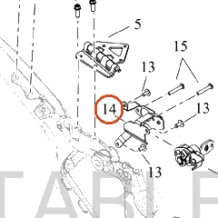 Harley-Davidson Seat Lock, Bracket