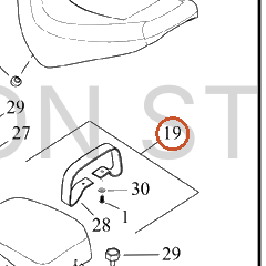 Harley-Davidson Seat, Passenger, Pillion