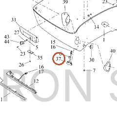 Harley-Davidson T-Pak Sub-Component, Btm, Drilled, Sl