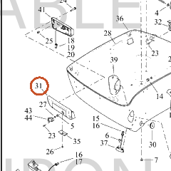 Harley-Davidson Latch, Case, T-Pak, Lower, Sld