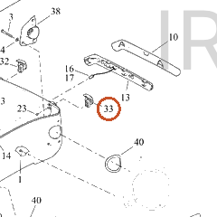 Harley-Davidson T-Pak Sub-Component, Hinge Assembly, Fr, 