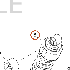 Harley-Davidson Rear Shock, Twin Tube