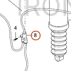 Harley-Davidson Push-In Union Fitting 5/32 Inc