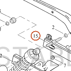 Harley-Davidson Stud, Shock Mnt