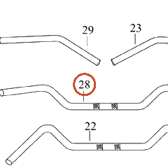 Harley-Davidson Handlebar, Polished