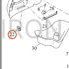 Harley-Davidson Fairing, Lower, Sub-Assembly, Rh, W/Fasc