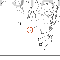 Harley-Davidson Frng Lower Sub-Component, Fascia Assembly