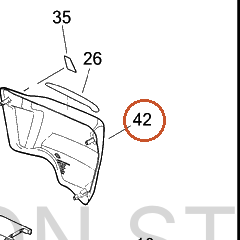Harley-Davidson Sidecover, Lh