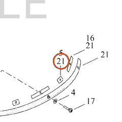 Harley-Davidson Windshield, Trim Strip W/ Pads